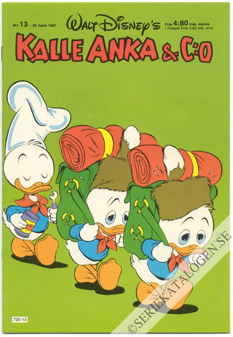 Framsida på Kalle Anka & C:o #13 (1981)