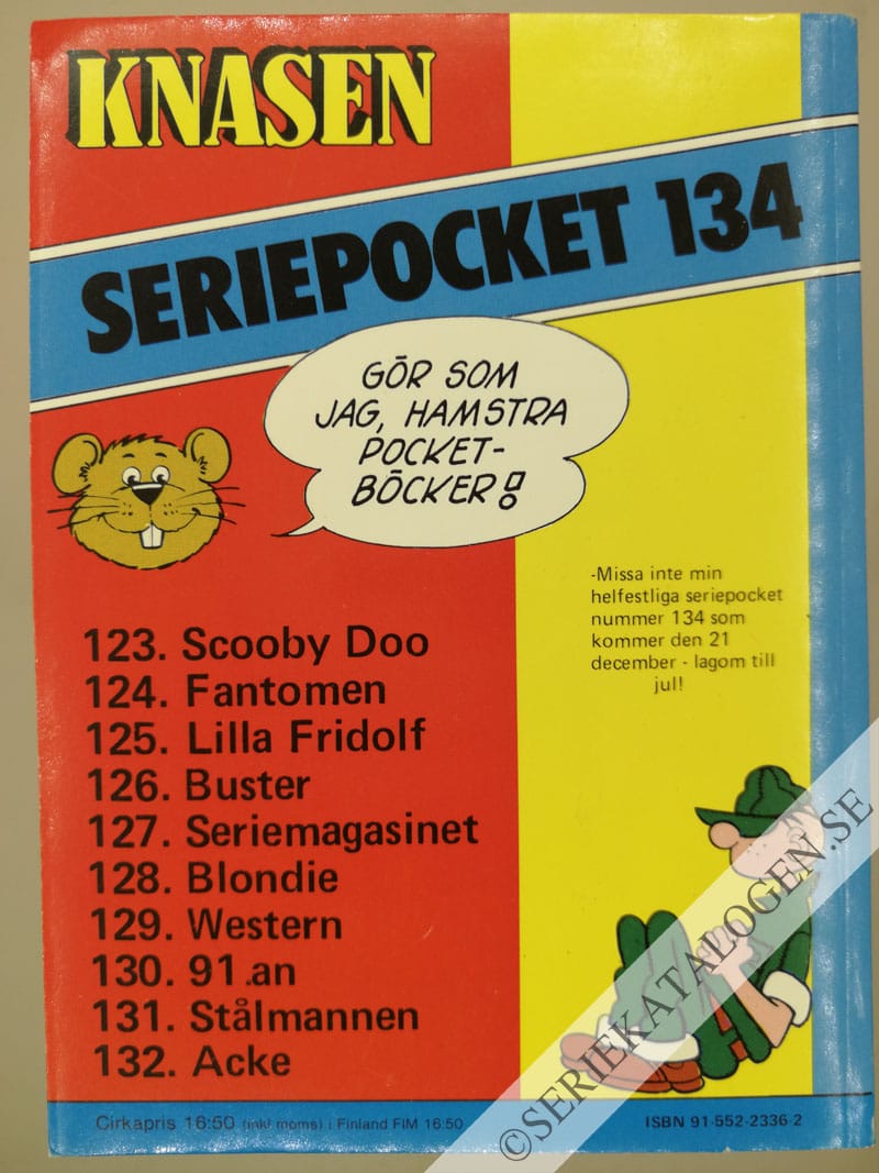 Baksida på Agent X9 (1983)