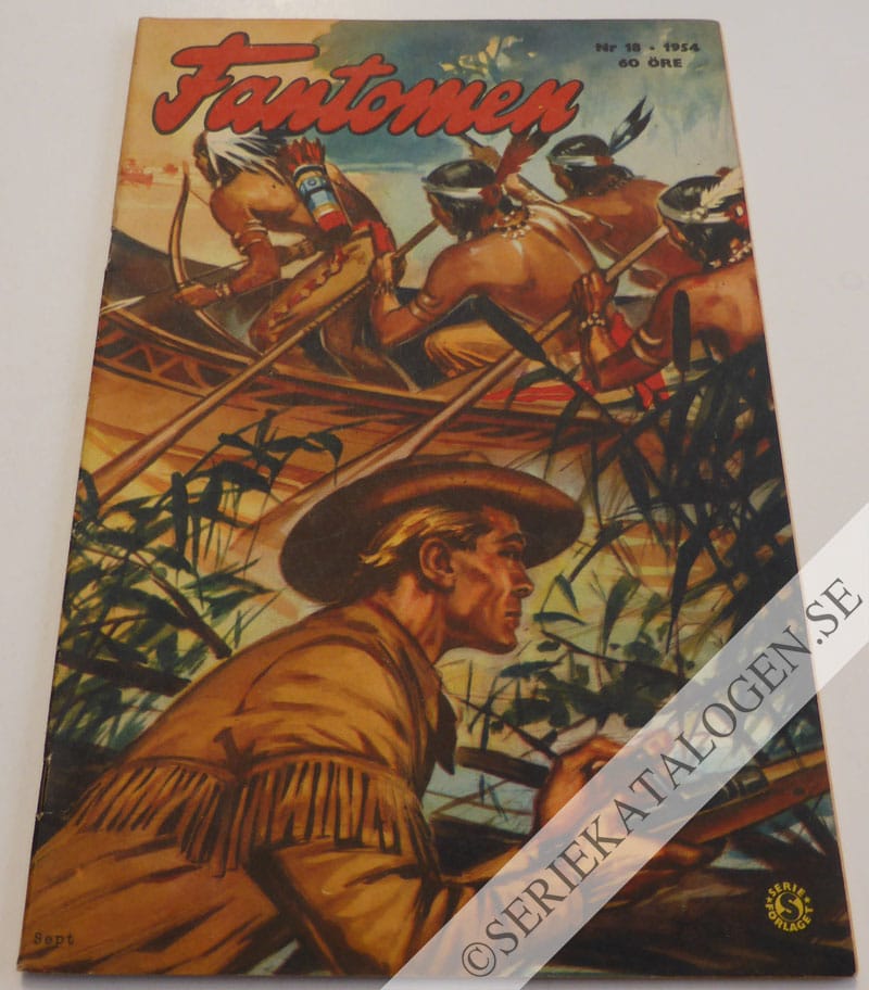 Framsida på Fantomen #18 (1954)