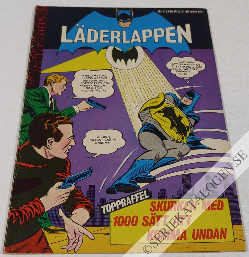 Framsida på Läderlappen och Robin #5 (1965)