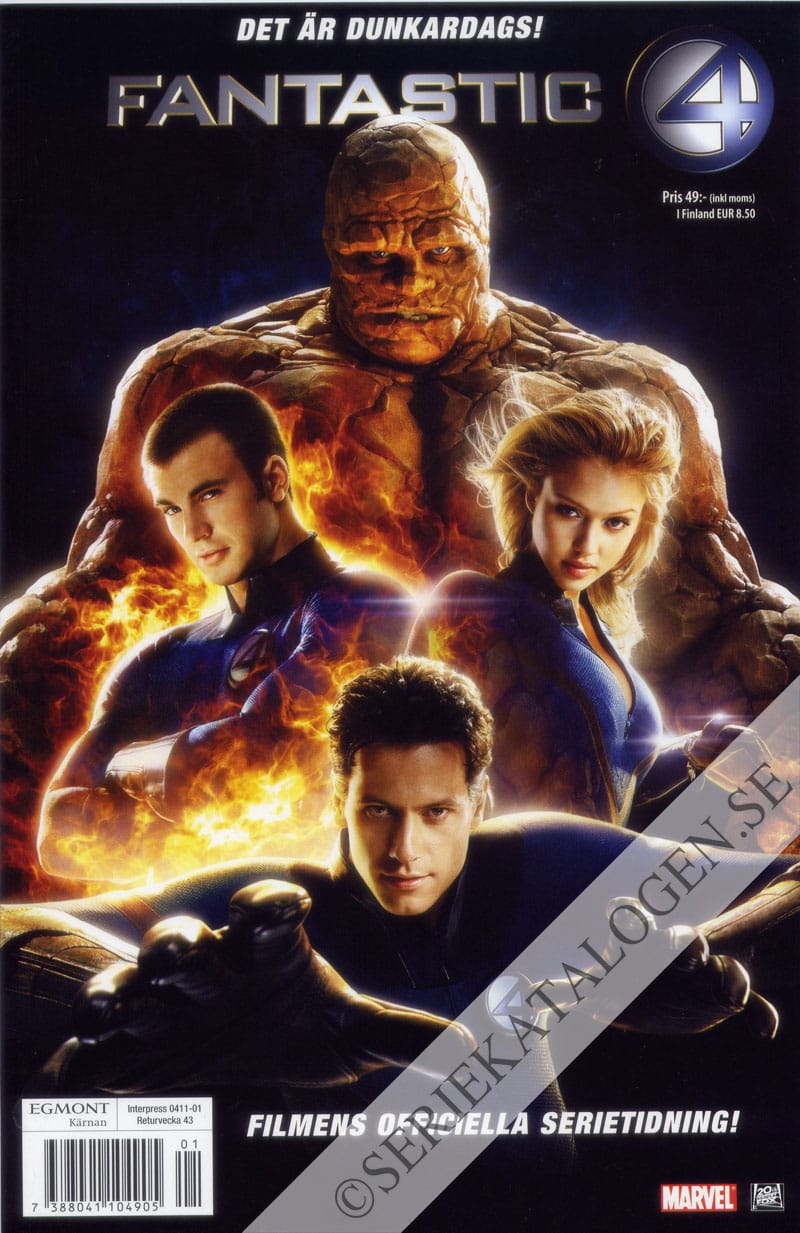 Framsida på Film & TV-klassiker Fantastic 4 - filmens officiella serietidning! (2005)