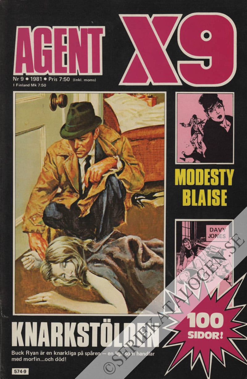 Framsida på Agent X9 #9 (1981)