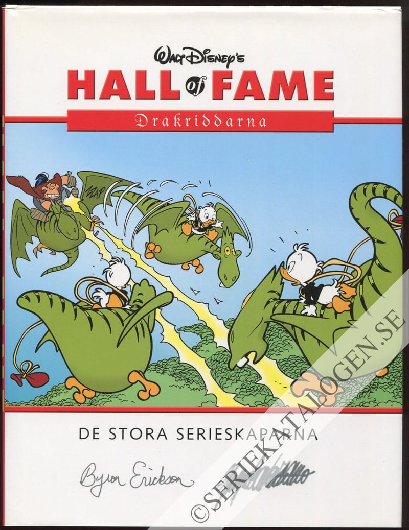 Framsida på Walt Disney's Hall of fame - De stora serieskaparna Drakriddarna (2005)