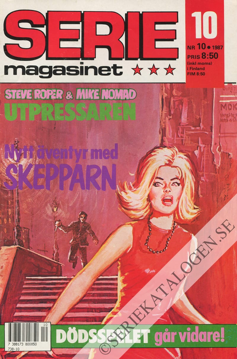 Framsida på Seriemagasinet #10 (1987)
