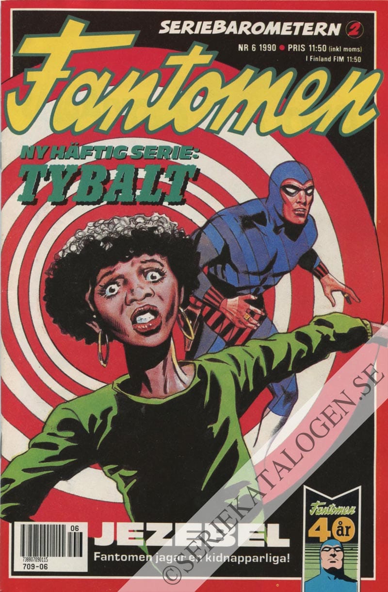 Framsida på Fantomen #6 (1990)