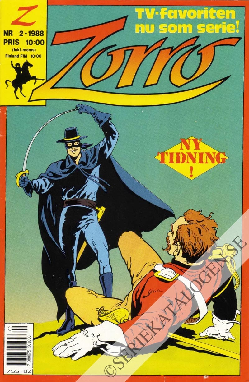 Framsida på Zorro #2 (1988)