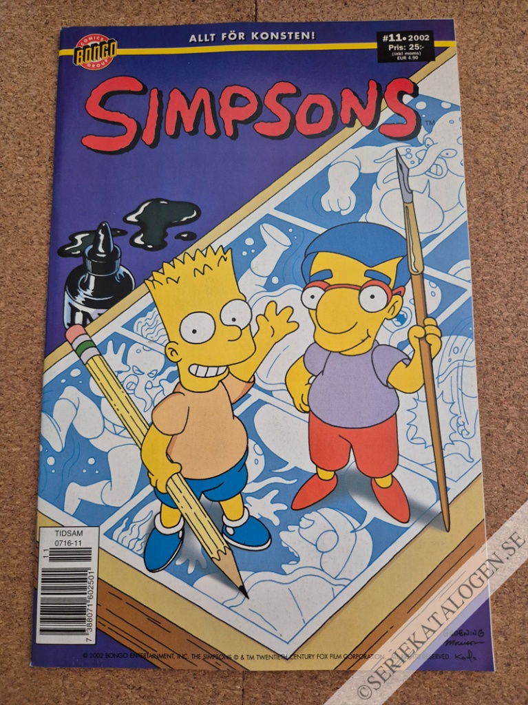 Framsida på Simpsons #11 (2002)