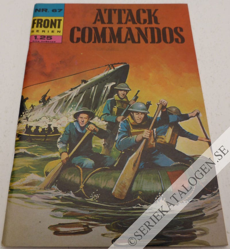 Framsida på Frontserien #67 - Attack commandos (1970)