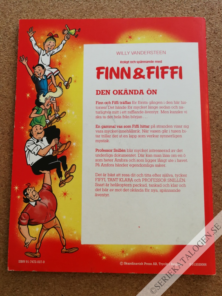 Baksida på Den okända ön (19??)