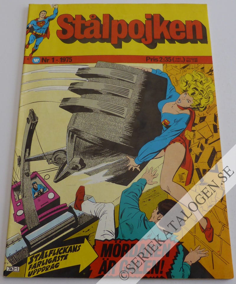 Framsida på Stålpojken #1 (1975)