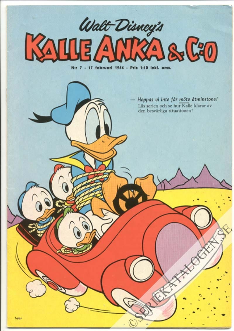 Framsida på Kalle Anka & C:o #7 (1966)