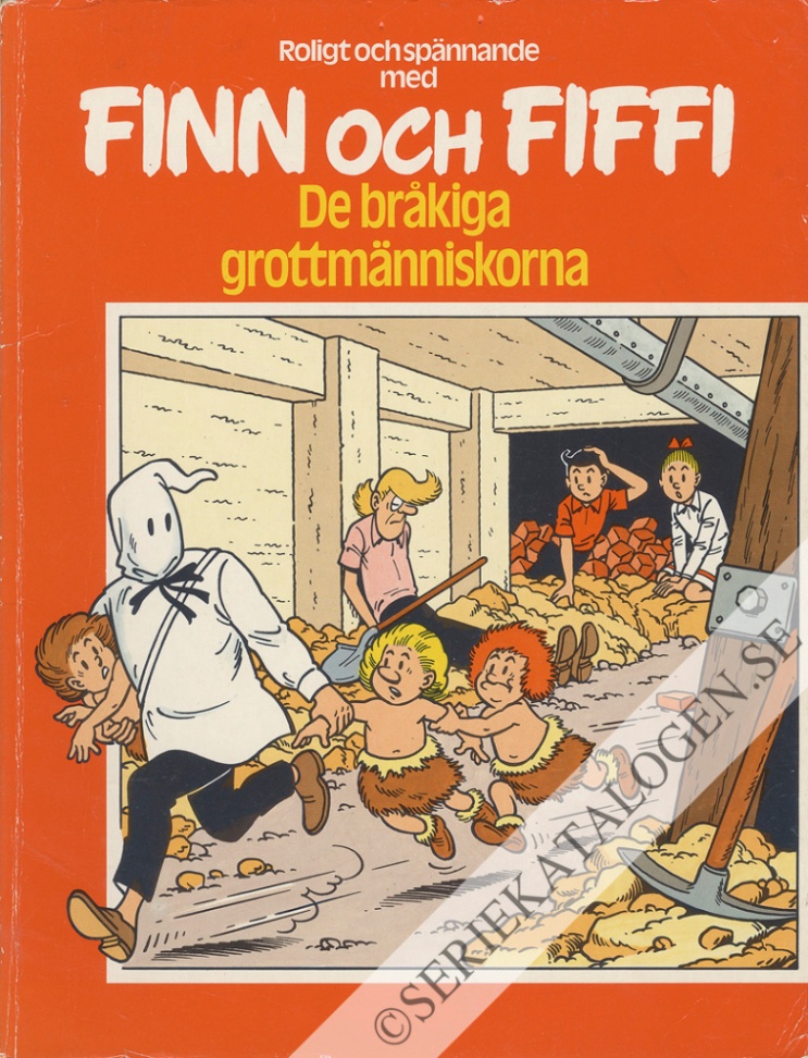 Framsida på Finn och Fiffi #67 - De bråkiga grottmänniskorna (1979)