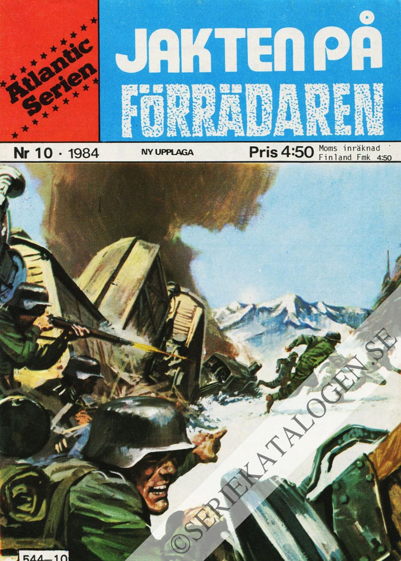 Framsida på Atlanticserien Jakten på förrädaren (1984)