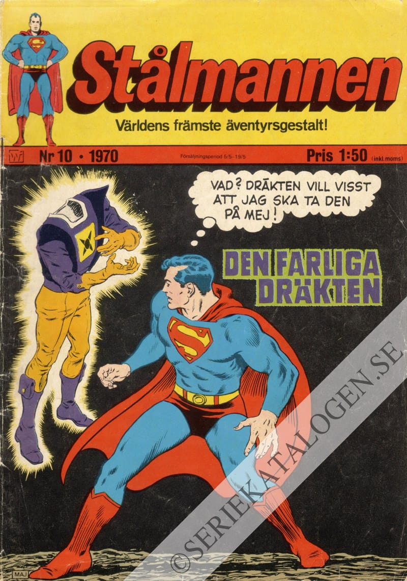 Framsida på Stålmannen #10 (1970)