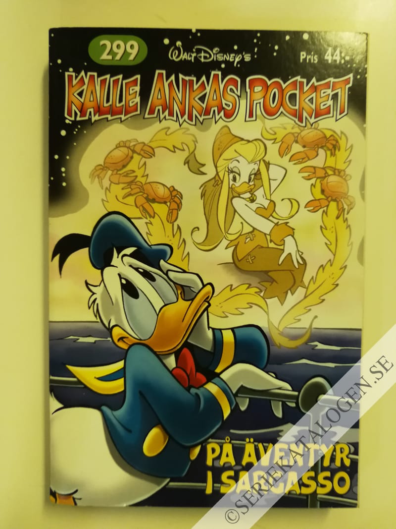 Framsida på Kalle Ankas pocket #299 - På äventyr i Sargasso (2004)