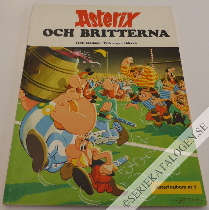 Framsida på Asterix Asterix och britterna (1971)
