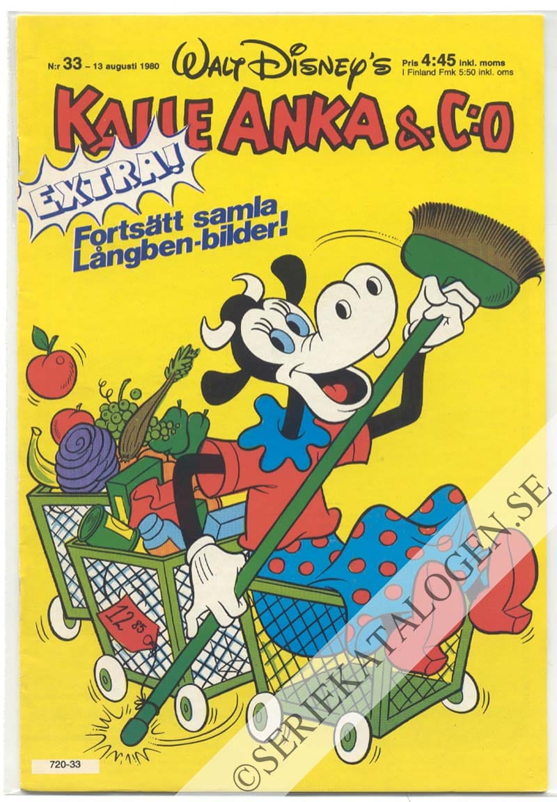 Framsida på Kalle Anka & C:o #33 (1980)