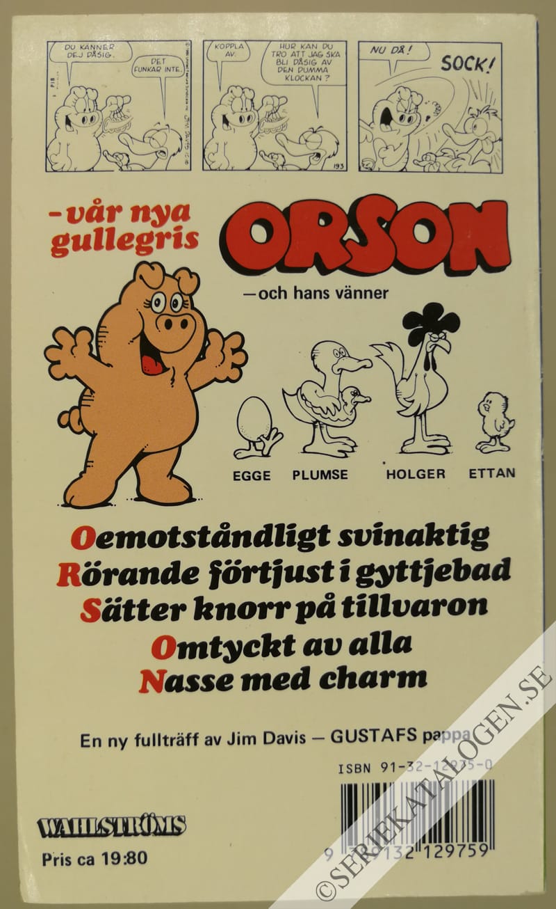 Baksida på Full rulle, Orson (1988)