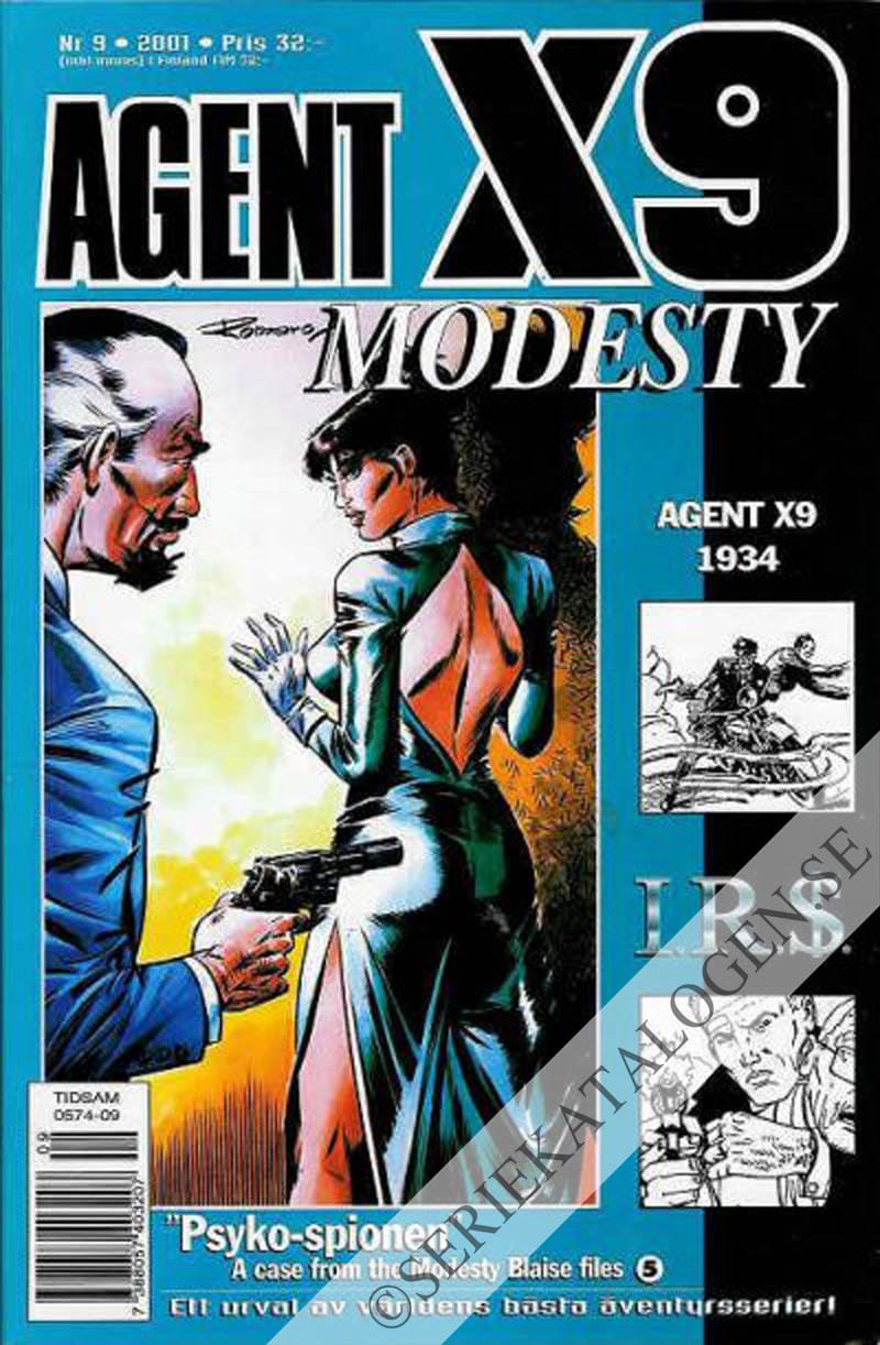 Framsida på Agent X9 #9 (2001)