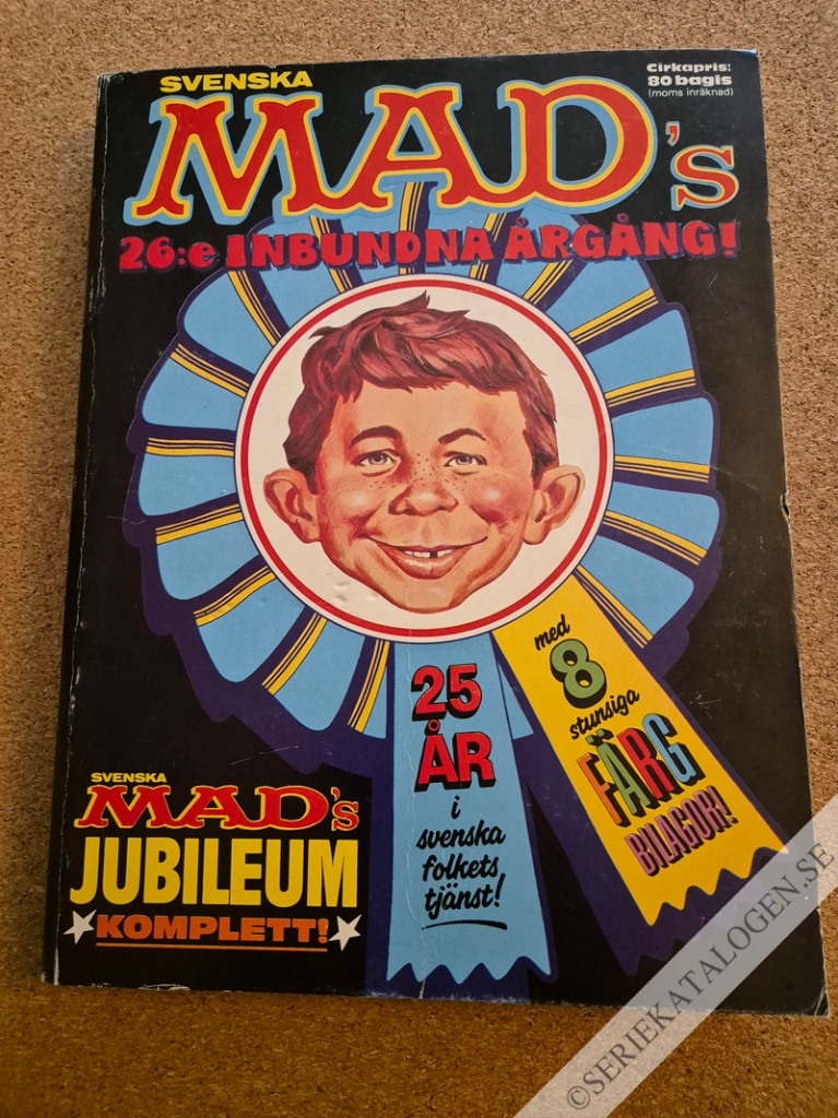 Framsida på Svenska MAD inbundna årgångar #1985 (1986)