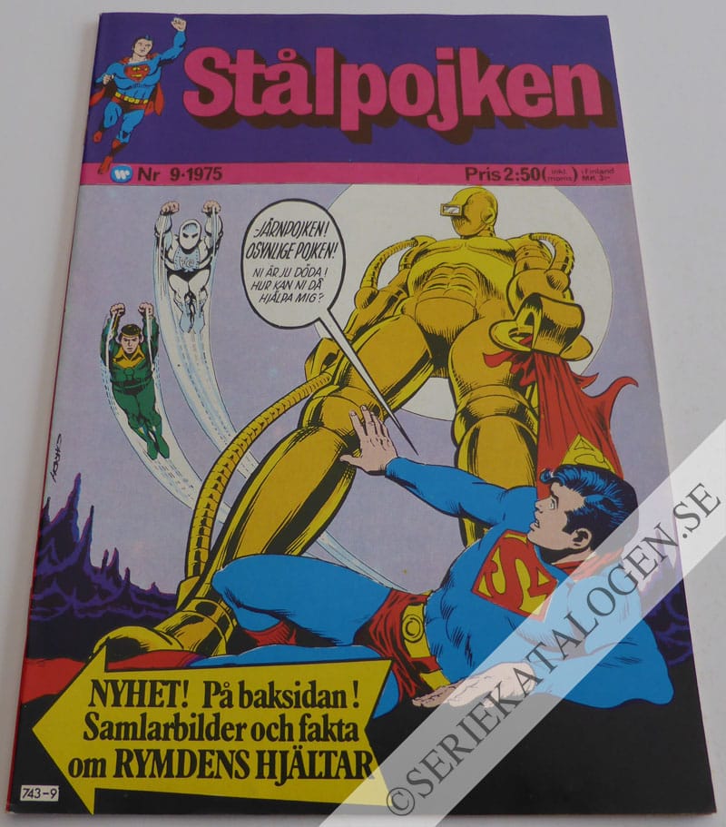 Framsida på Stålpojken #9 (1975)