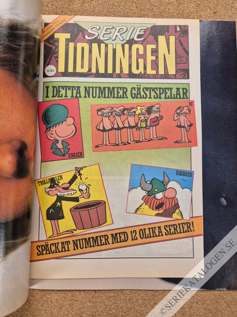 Framsida på Serietidningen #6 (1987)