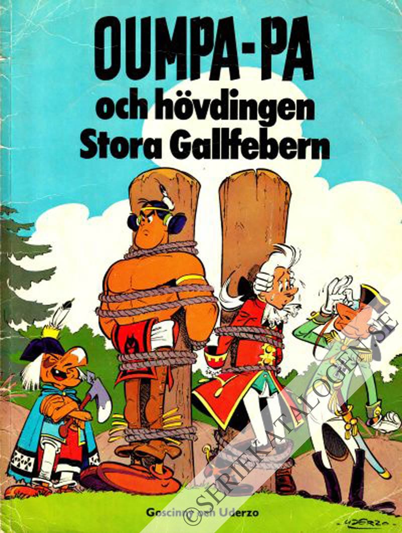 Framsida på Oumpa-Pa Oumpa-Pa och hövdingen Stora Gallfebern (1974)