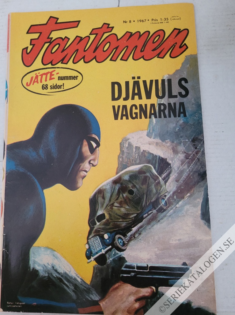 Framsida på Fantomen #8 (1967)
