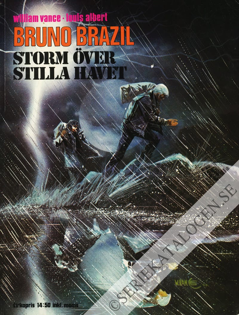 Framsida på Bruno Brazil Storm över Stilla Havet (1980)