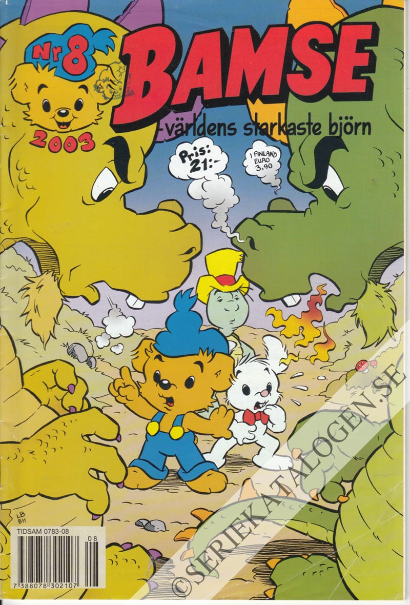 Framsida på Bamse #8 (2003)