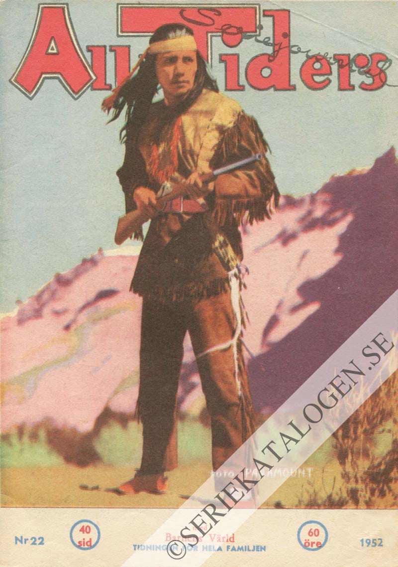 Framsida på Alla tiders seriejournal #22 (1952)