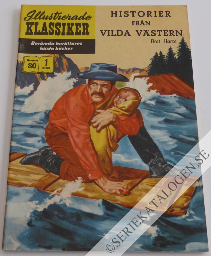 Framsida på Illustrerade Klassiker #80 - Historier från Vilda Västern (1959)