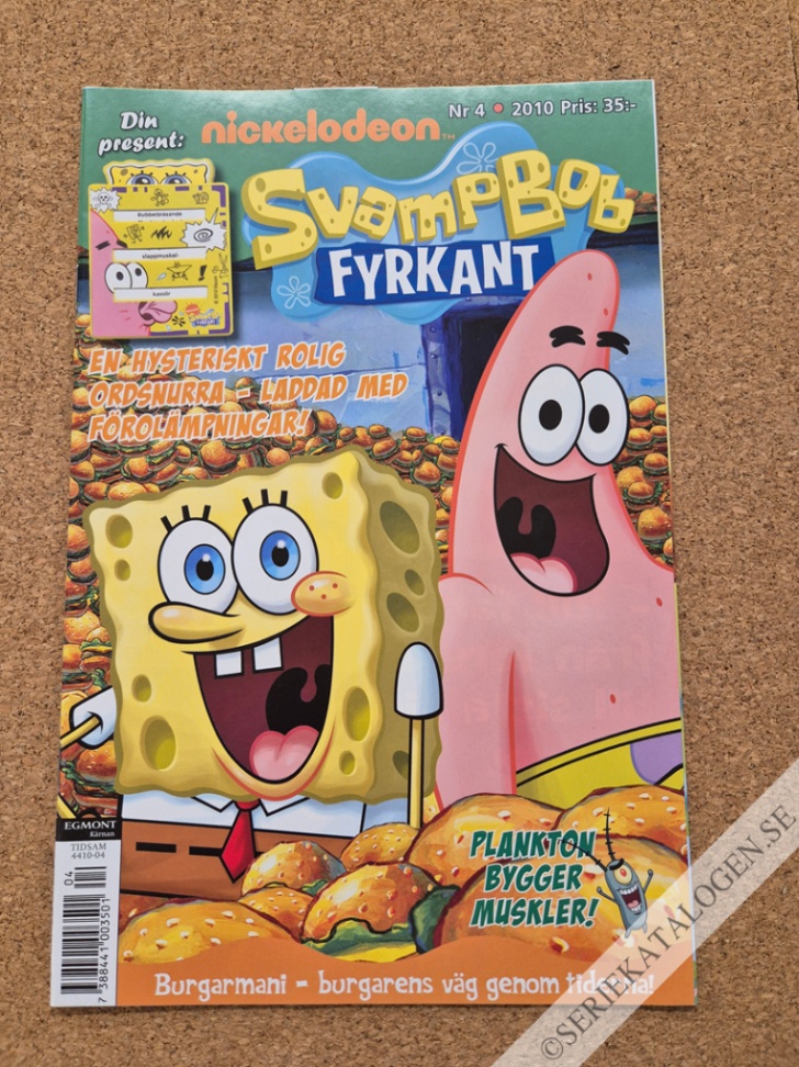 Framsida på Svampbob Fyrkant #4 (2010)