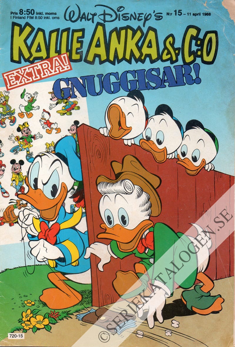 Framsida på Kalle Anka & C:o #15 (1988)