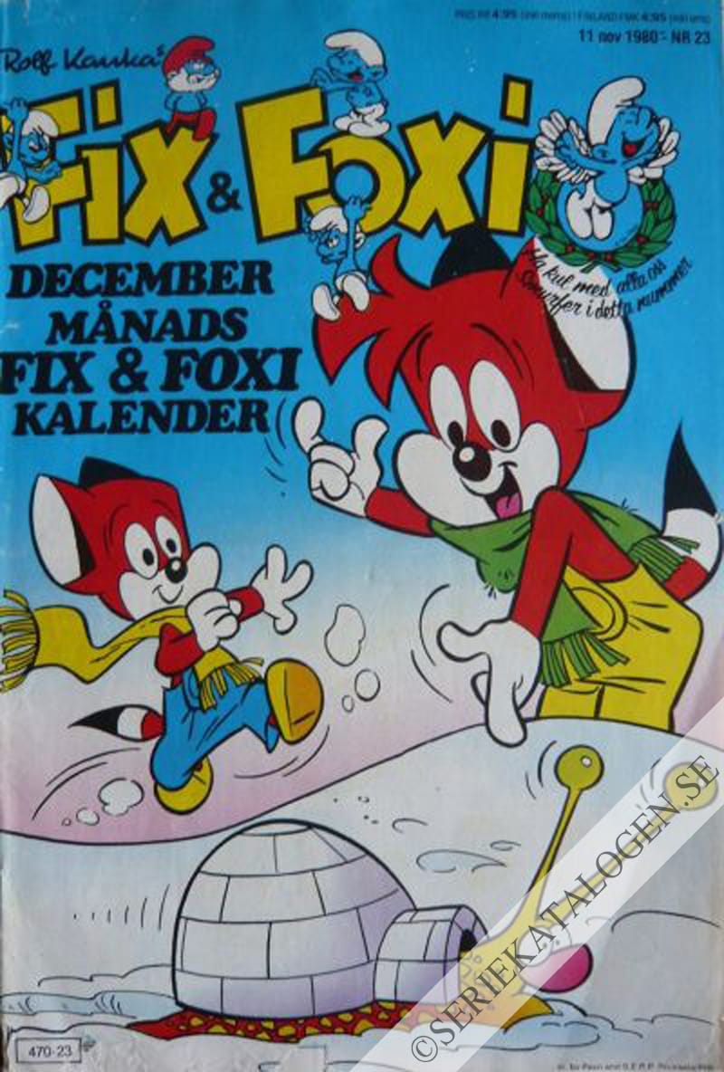 Framsida på Fix och Foxi #23 (1980)