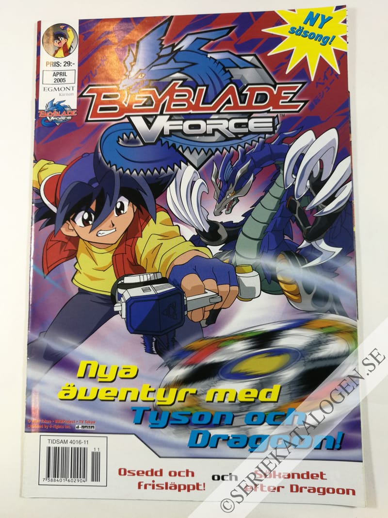 Framsida på Beyblade Aprilnull (2005)