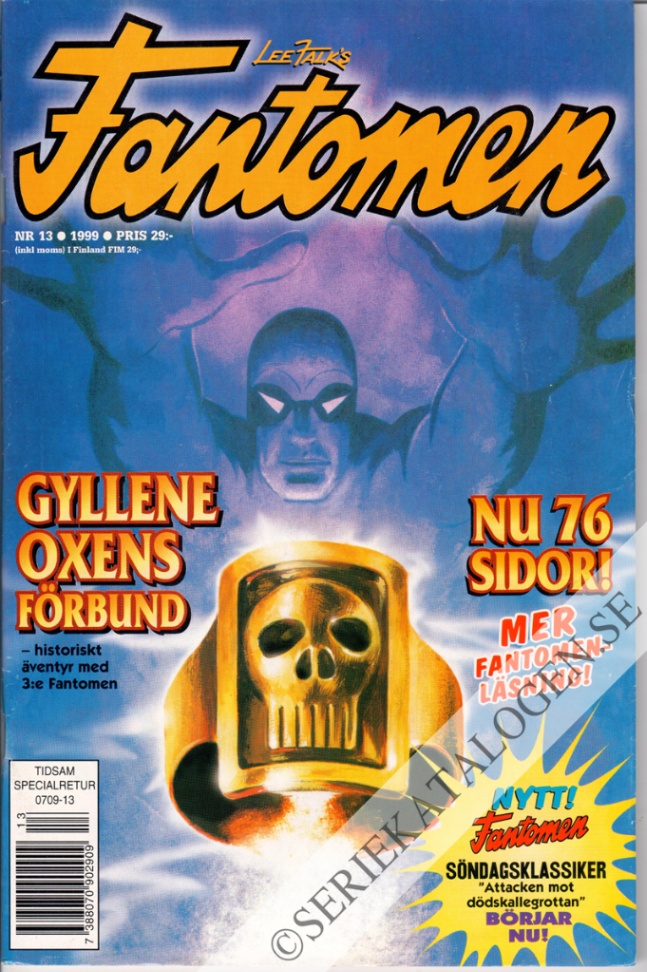 Framsida på Fantomen #13 (1999)