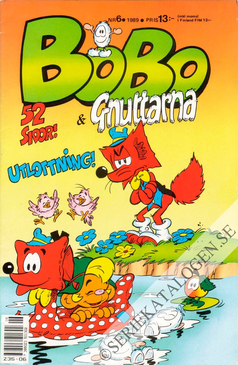 Framsida på Bobo & Gnuttarna #6 (1989)