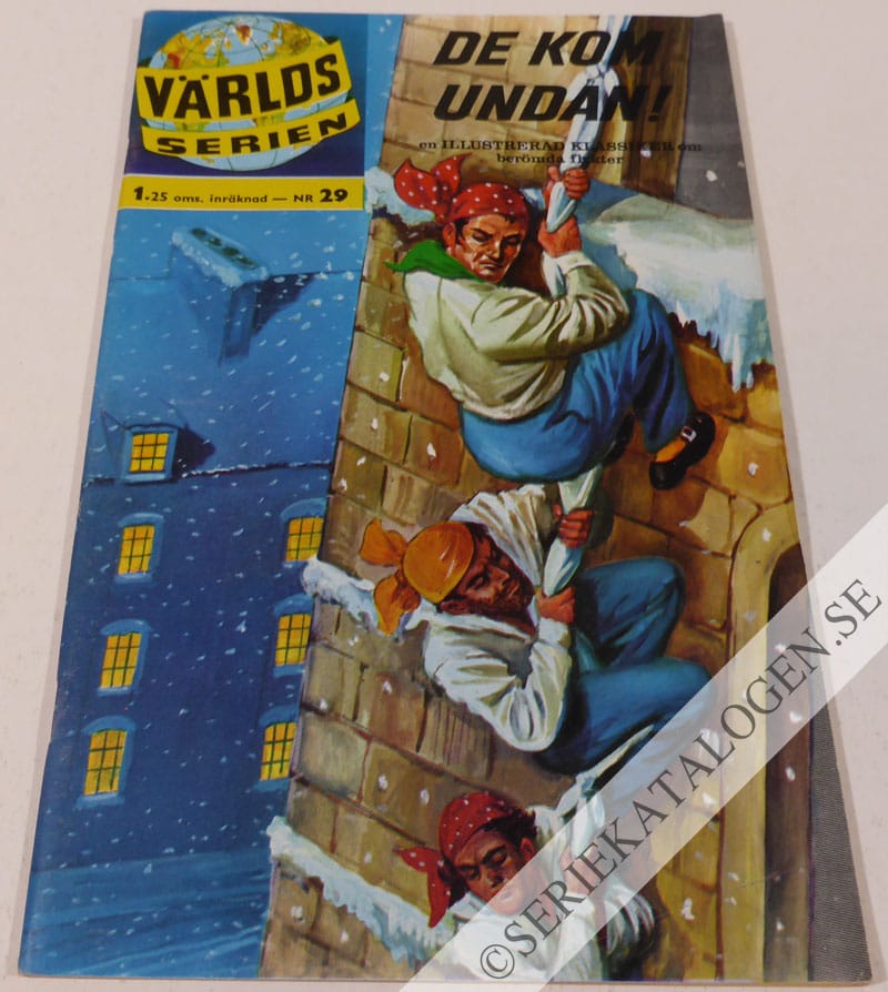 Framsida på Världsserien De kom undan (1962)
