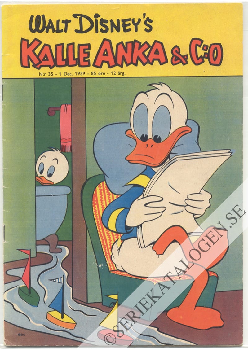 Framsida på Kalle Anka & C:o #35 (1959)