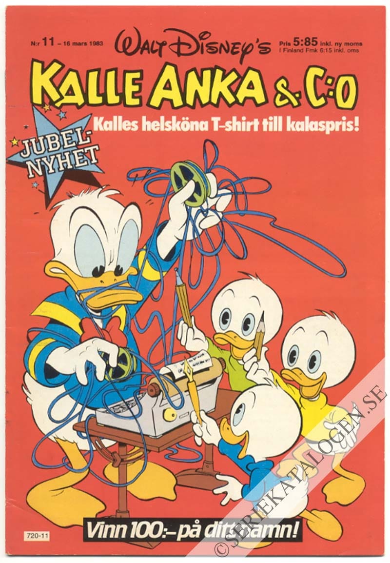 Framsida på Kalle Anka & C:o #11 (1983)