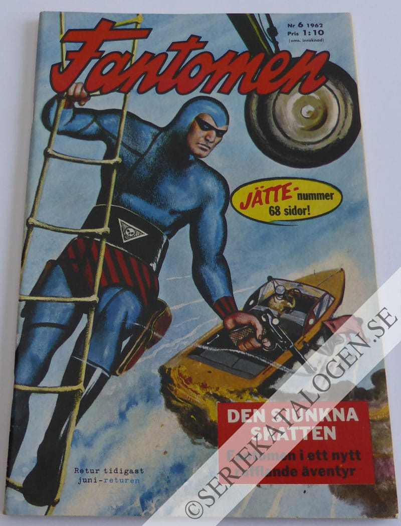Framsida på Fantomen #6 (1962)
