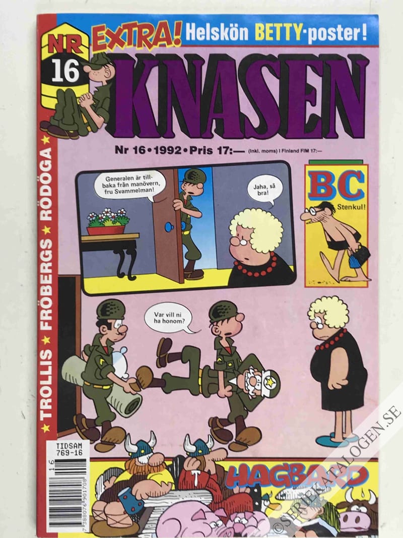 Framsida på Knasen #16 (1992)