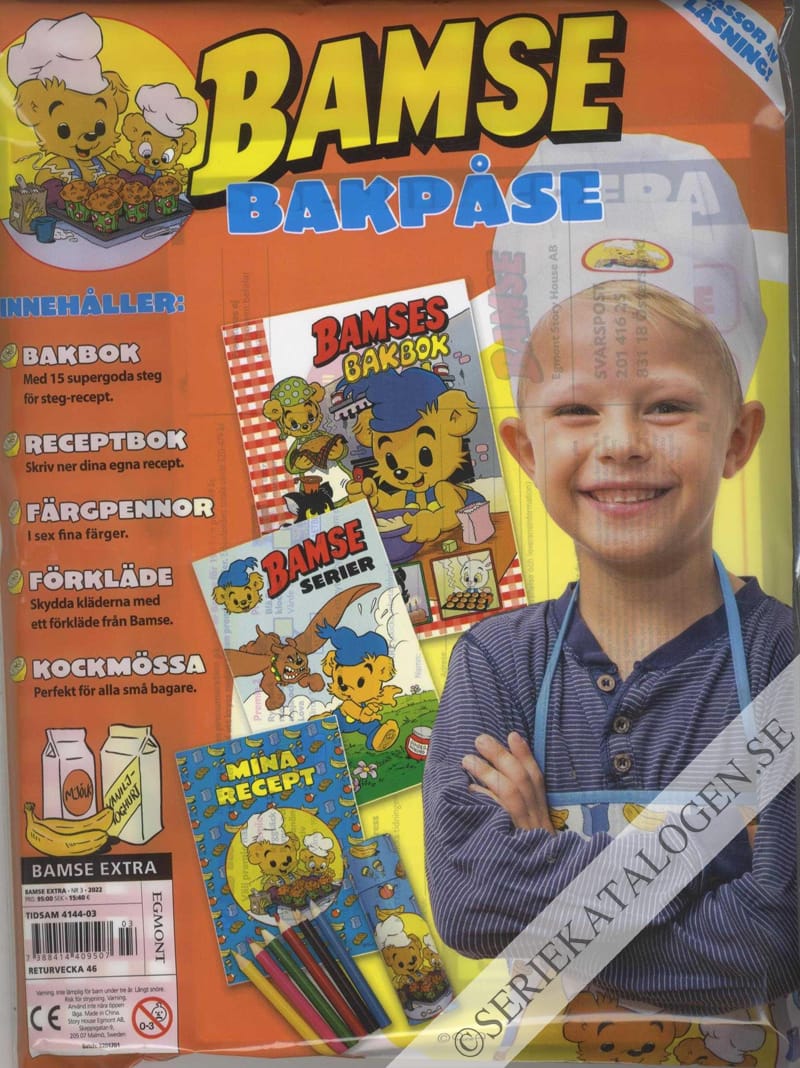 Framsida på Bamse-extra Bamse bakpåse (2022)