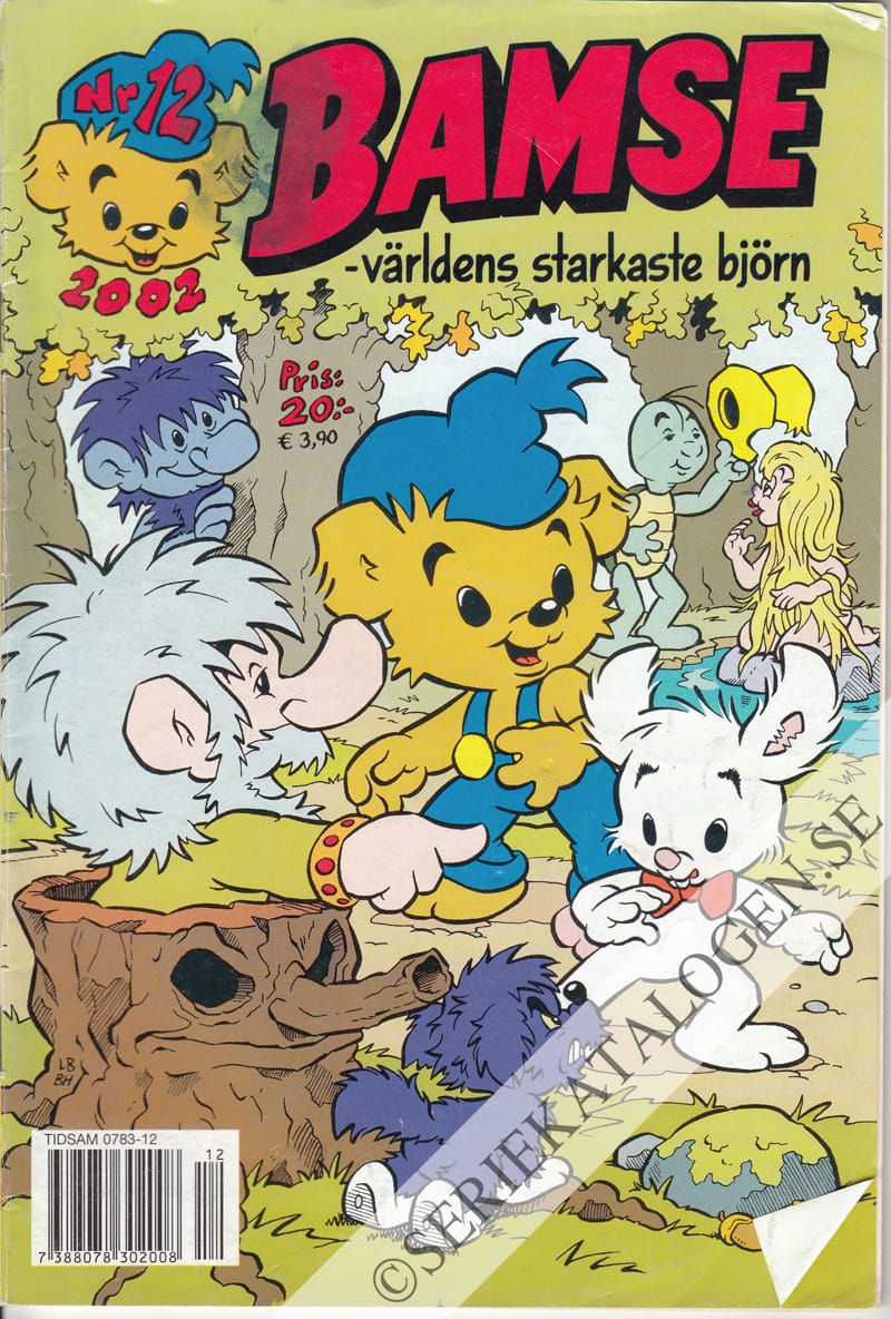 Framsida på Bamse #12 (2002)