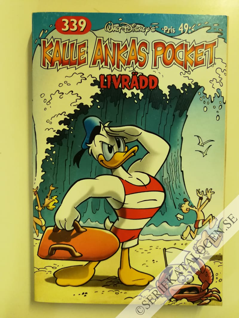 Framsida på Kalle Ankas pocket #339 - Livrädd (2007)
