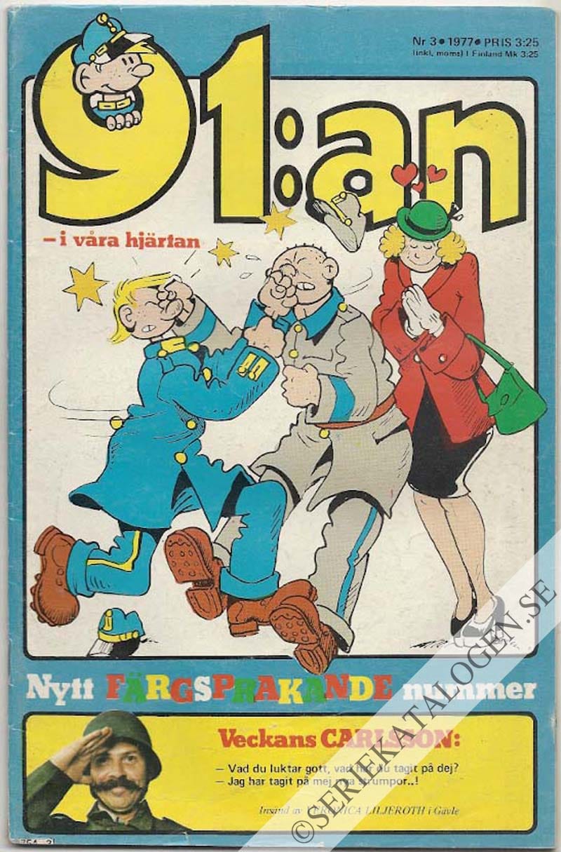 Framsida på 91:an #3 (1977)
