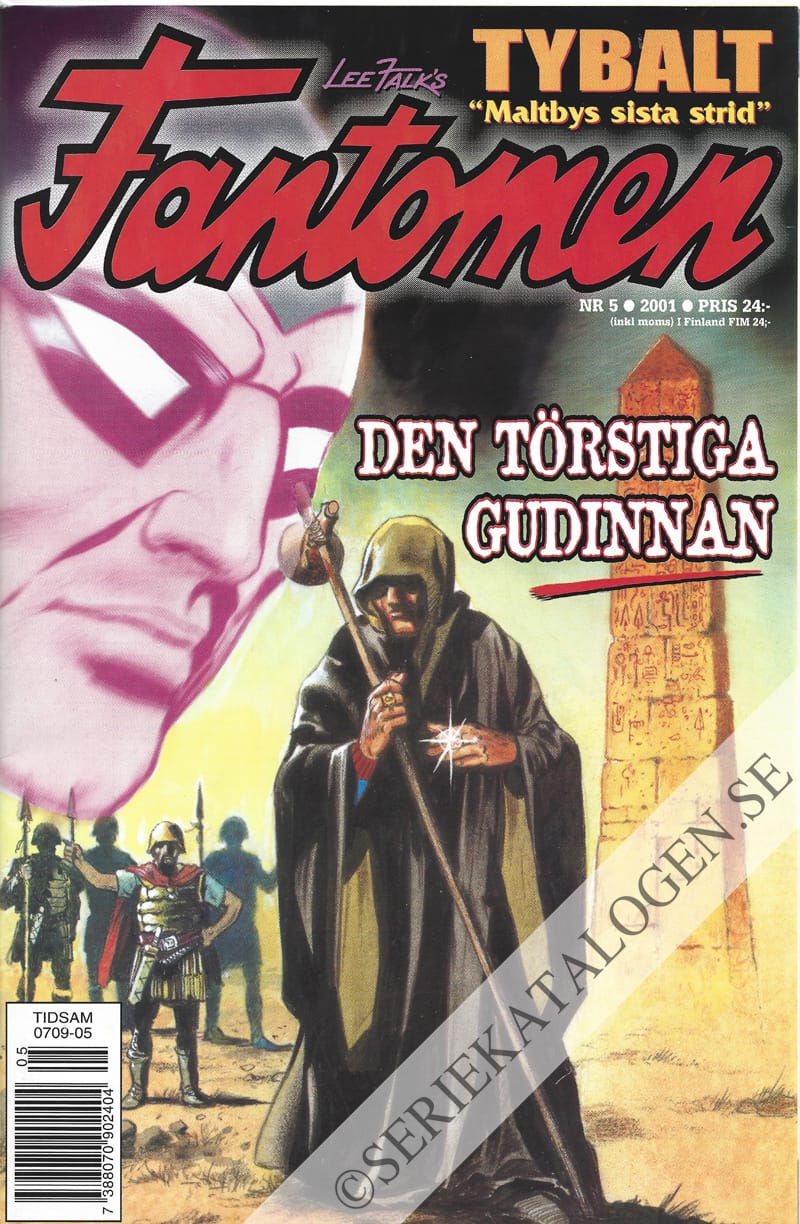 Framsida på Fantomen #5 (2001)