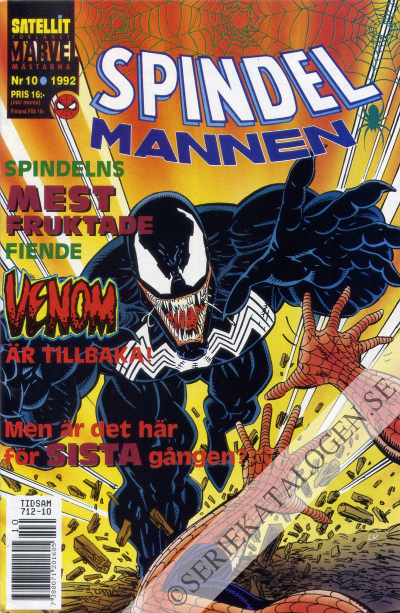 Framsida på Spindelmannen #10 (1992)