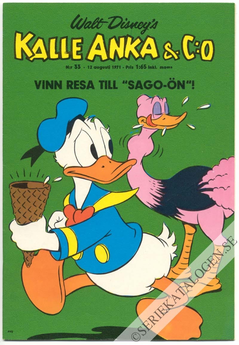 Framsida på Kalle Anka & C:o #33 (1971)